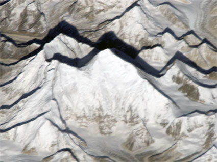 Mount Everest aus dem Weltall